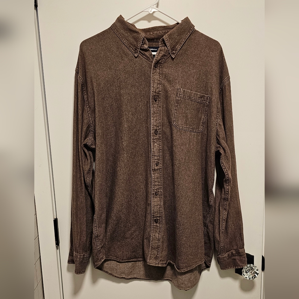 Croft&Barrow XL Brown Button-Up Shirt